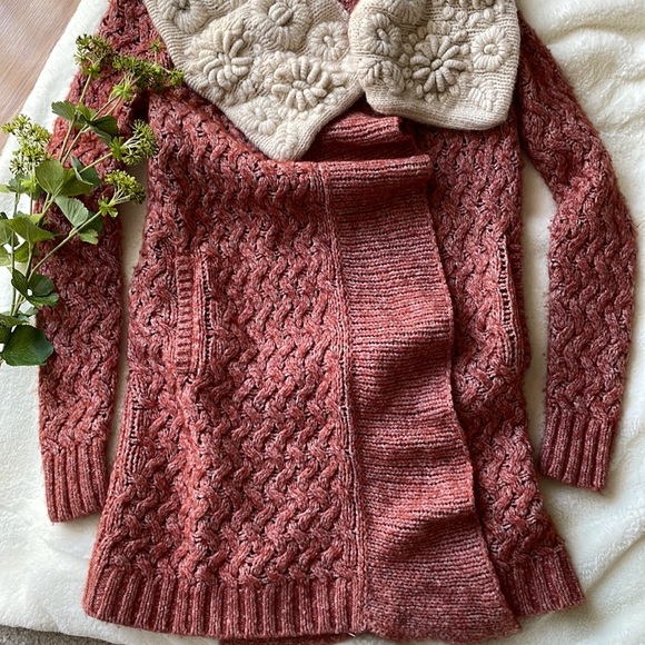 Anthropologie Textured Long Cardigan - Picture 2 of 12